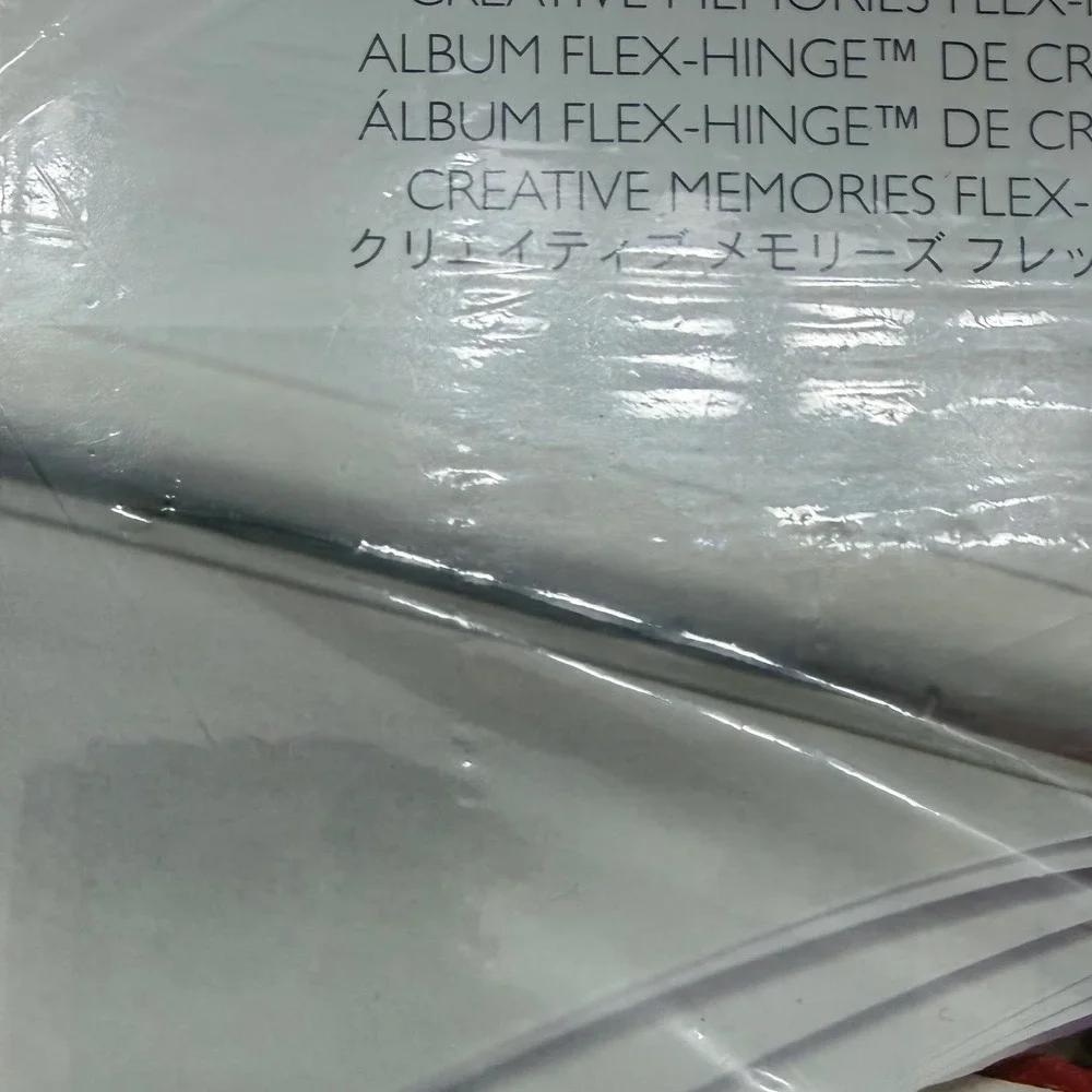 Creative Memories Flex-Hinge Album Scrapbook Pink Bookcloth Size 7x7 Vintage NEW